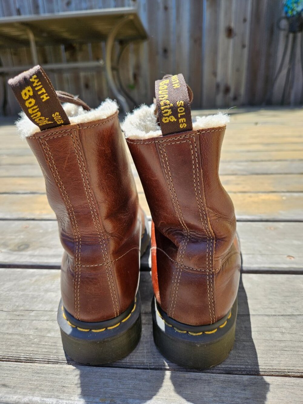 Dr Marten 1460 Serena Boots brown size 9 - Picture 3 of 8